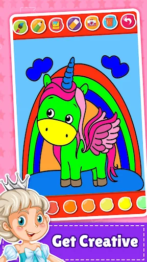 Unicorn Coloring Book for Kids screenshot 3