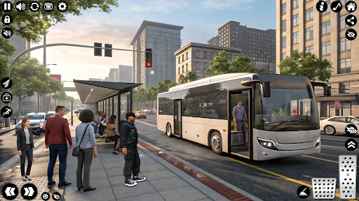 Coach bus driving simulator 3d