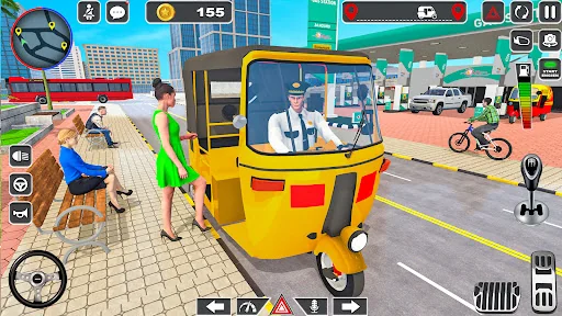 CNG Rickshaw Game TukTuk Auto