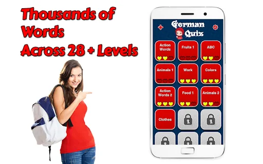Game to learn German Voca