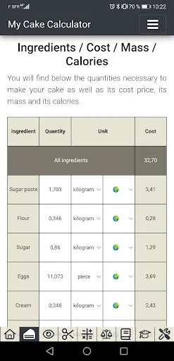 My Cake Calculator screenshot 3