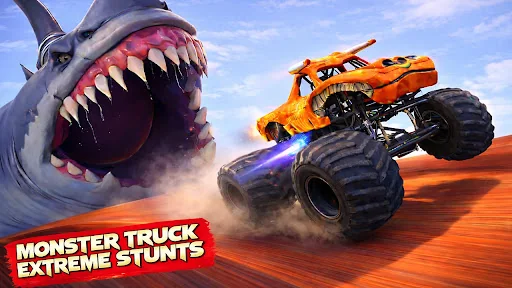 Mega Ramp Monster Truck Stunts