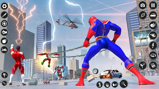 Spider Robot Hero City Battle screenshot 1
