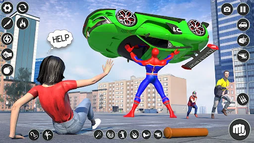 Spider Robot Hero City Battle screenshot 2