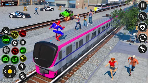Spider Robot Hero City Battle screenshot 3