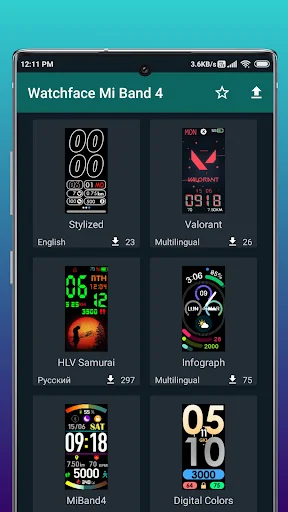 Watchfaces for Mi Band 4 screenshot 1