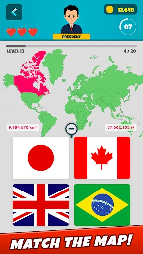Country Flags 2: Geo Quiz screenshot 2