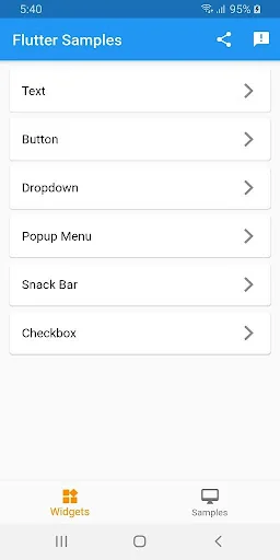Flutter Samples