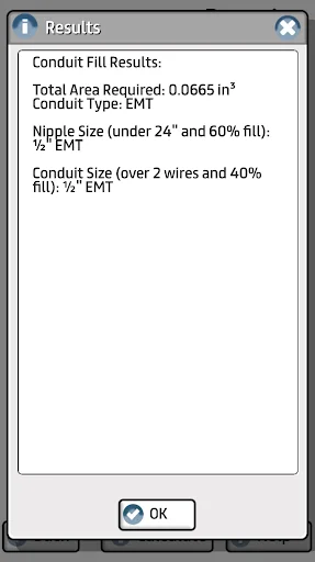 Prysmian Group Conduit Fill screenshot 4