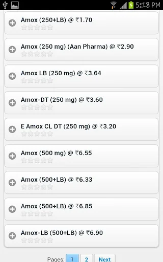 Generic drugs encyclopedia screenshot 4