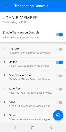Genisys Card Controls screenshot 3