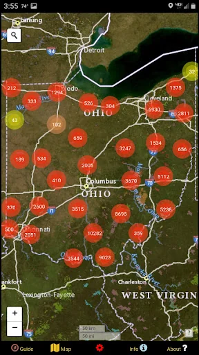 Ohio Mushroom Forager Map