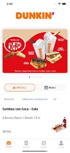 Dunkin' App Chile screenshot 1