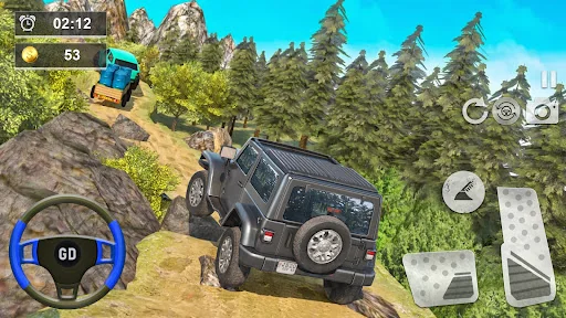 Offroad Jeep Driving - 3D Game screenshot 1