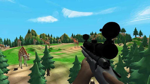 Giraffe animal sniper game