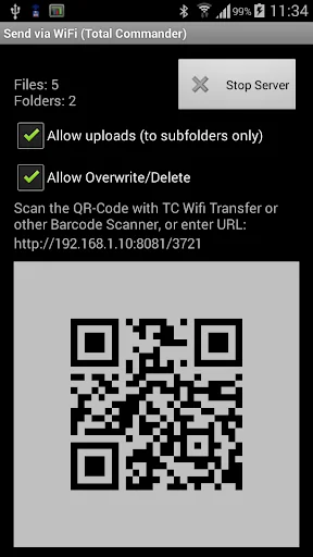 WiFi/WLAN Plugin for Totalcmd screenshot 1