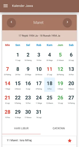 Kalender Jawa Lengkap