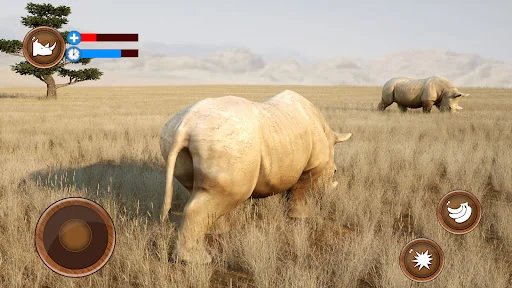 Wild Rhino Family Jungle Sim