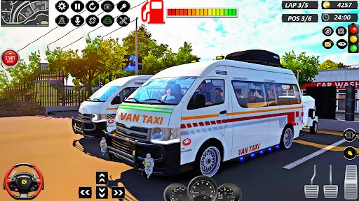Van Taxi Games Offroad Driving