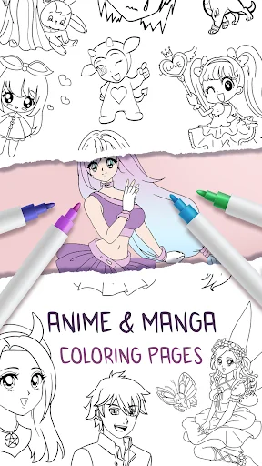 Anime Coloring Book for Girls