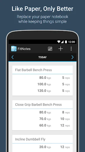 FitNotes - Gym Workout Log screenshot 1