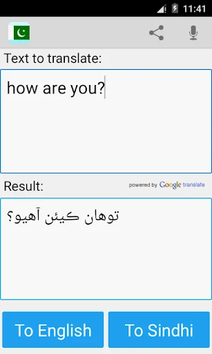 Sindhi English Translator screenshot 1