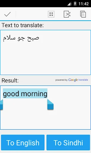 Sindhi English Translator screenshot 2