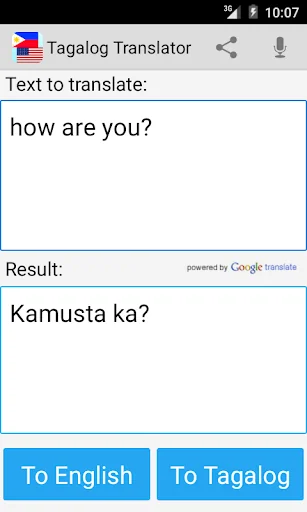 Tagalog English Translator Pro screenshot 1