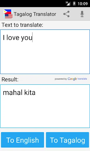 Tagalog English Translator Pro screenshot 3