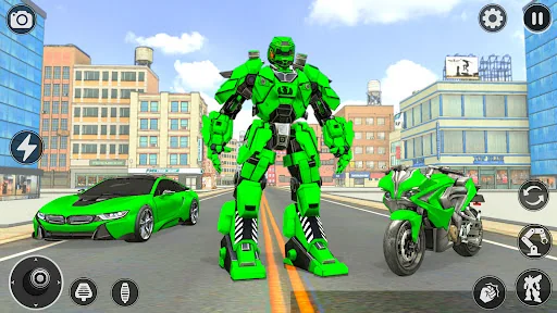 Incredible Robot Game Car Game