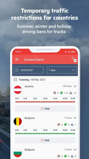 Bans For Trucks - Europe screenshot 2