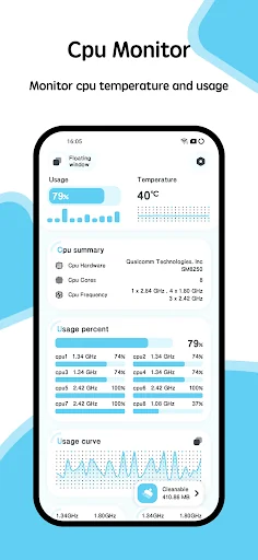 CPU Monitor - temperature screenshot 4