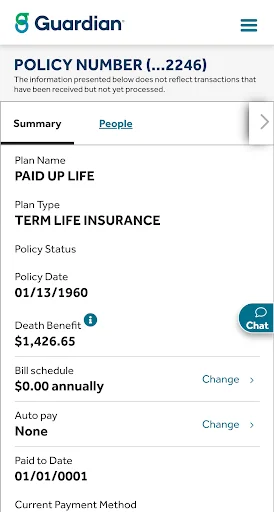 GUARDIAN® Accounts & Policies screenshot 2