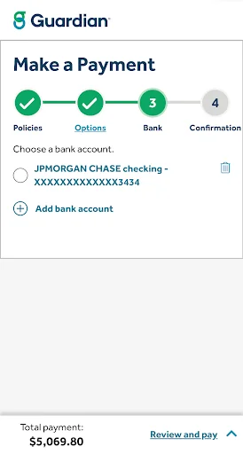 GUARDIAN® Accounts & Policies screenshot 3