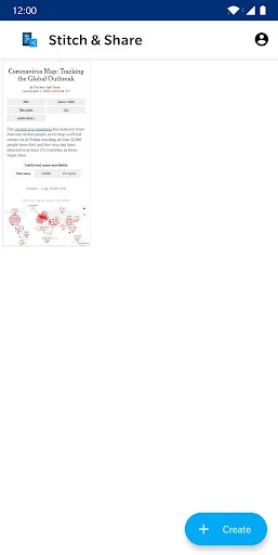 Stitch & Share: longer screens screenshot 1