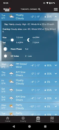 Global News SkyTracker Weather screenshot 3