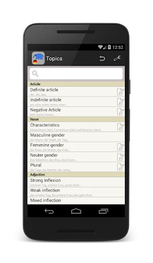 Deutsche Grammatik screenshot 1