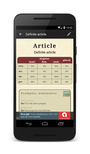 Deutsche Grammatik screenshot 2