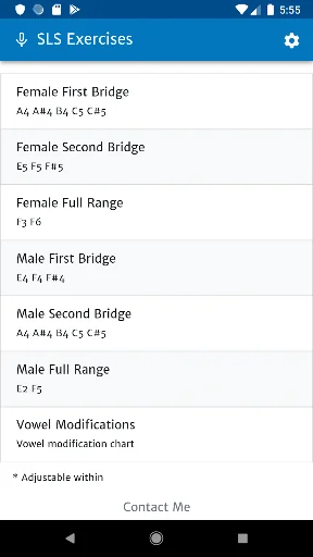 Speech Level Singing Exercises