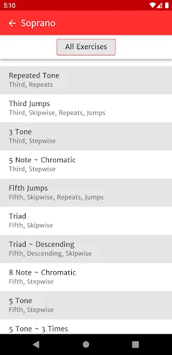 Bel Canto Exercises screenshot 2