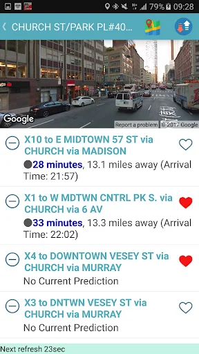 NYC Bus Tracker screenshot 2
