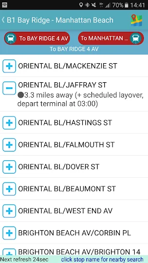 NYC Bus Tracker screenshot 4