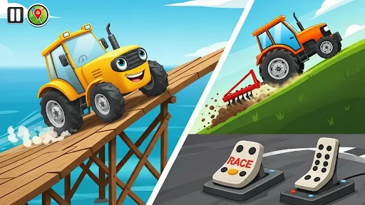Kids Cars Hills Racing games