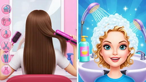 School kids Hair styles Makeup screenshot 3