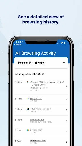 GoGuardian Parent App screenshot 3