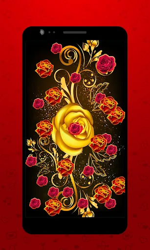 Golden Rose Live Wallpaper HD screenshot 3