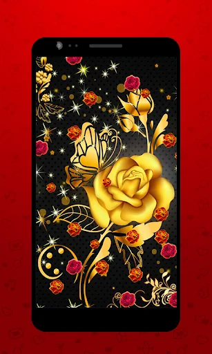 Golden Rose Live Wallpaper HD screenshot 4