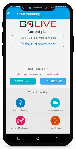 GoLive Meetings screenshot 1
