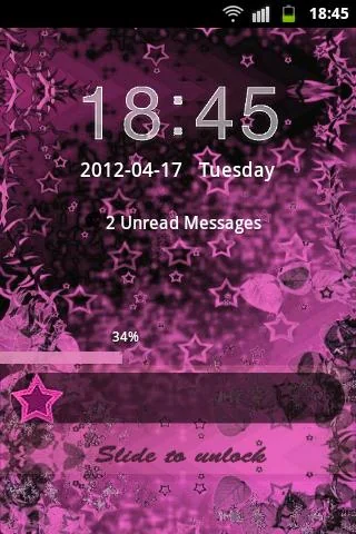 Theme Pink Dark GO Locker screenshot 1