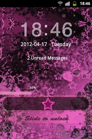 Theme Pink Dark GO Locker screenshot 2